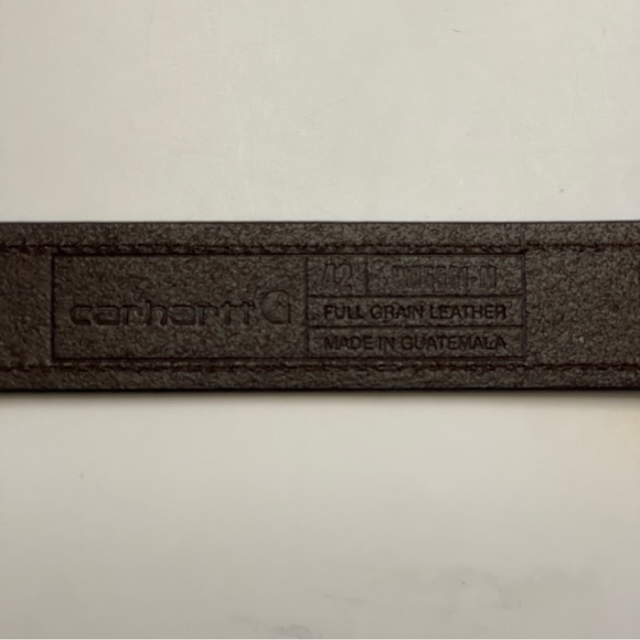 Carhartt Belt Mens 42 Brown Full Grain Leather Legacy Casual Work WB5561 M - Picture 6 of 8